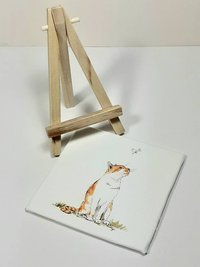 Cat miniature canvas art print