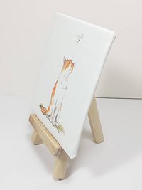 Cat miniature canvas art print