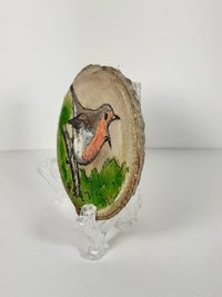 Robin Painting on Wood