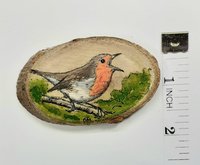 Robin Painting on Wood