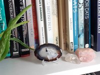 Howling Wolf Painting on Agate,  wolf gift, wolf present