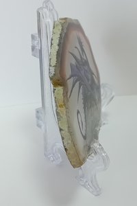 Dragon Hand Painted on to Agate