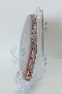 Lion Hand Painted on to Agate