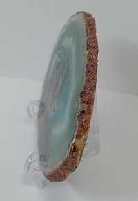 Brown Hare Painting on Agate