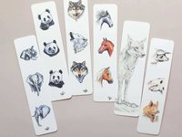 Animal Bookmark, Elephant Bookmark, Panda Bookmark, Wolf Bookmark, Horse Bookmark, Pig Bookmark