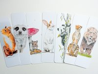 Animal Bookmark, Lion Bookmark, Cheetah Bookmark, Mouse Bookmark, Panda Bear Bookmark, Big Cat Bookmark
