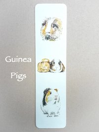 Little Pet Animal Bookmarks, Hamster Bookmark, Rabbit Bookmark, Rat Bookmark, Guinea Pig Bookmark, Pet Bookmark