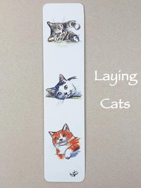 Cats Bookmark, Ginger cat, Tabby cat, grey and white cat, grey cat,black and white cat, kittens, tabby kitten, calico kitten, Ginger kitten,