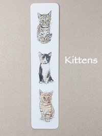 Cats Bookmark, Ginger cat, Tabby cat, grey and white cat, grey cat,black and white cat, kittens, tabby kitten, calico kitten, Ginger kitten,