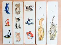 Cats Bookmark, Ginger cat, Tabby cat, grey and white cat, grey cat,black and white cat, kittens, tabby kitten, calico kitten, Ginger kitten,