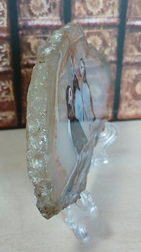 Puffins Painting on Agate