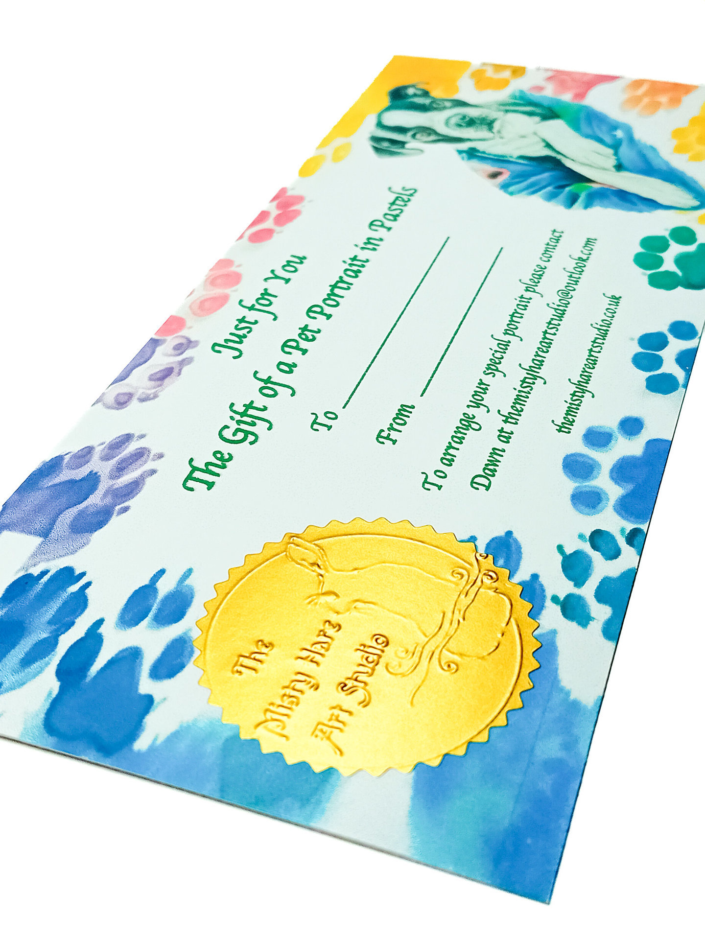 Pet Portrait in Pastels Gift Voucher
