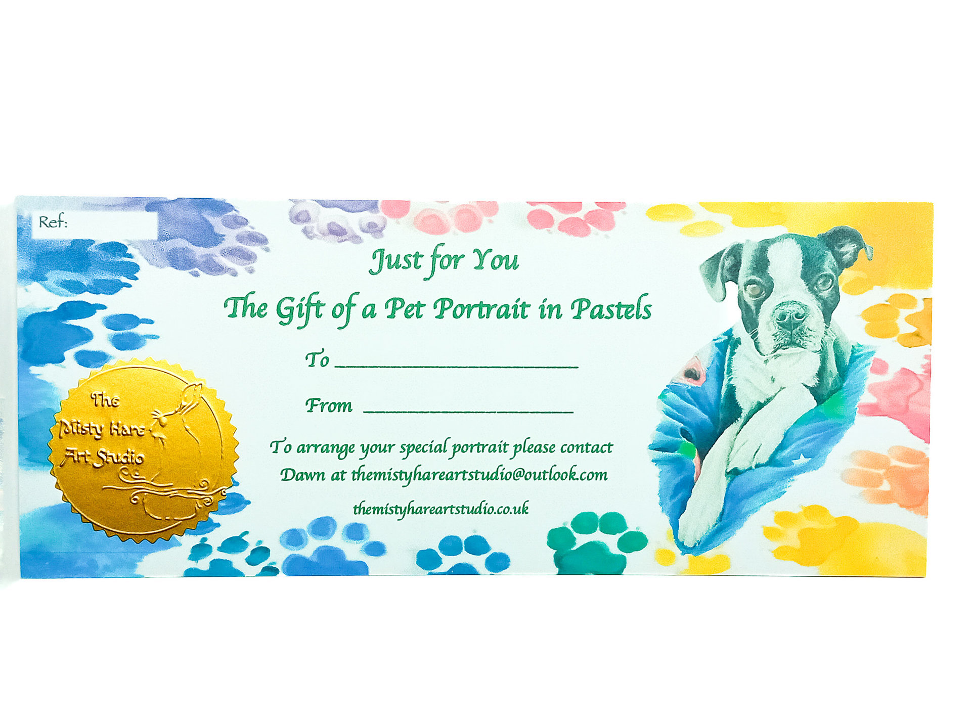Pet Portrait in Pastels Gift Voucher