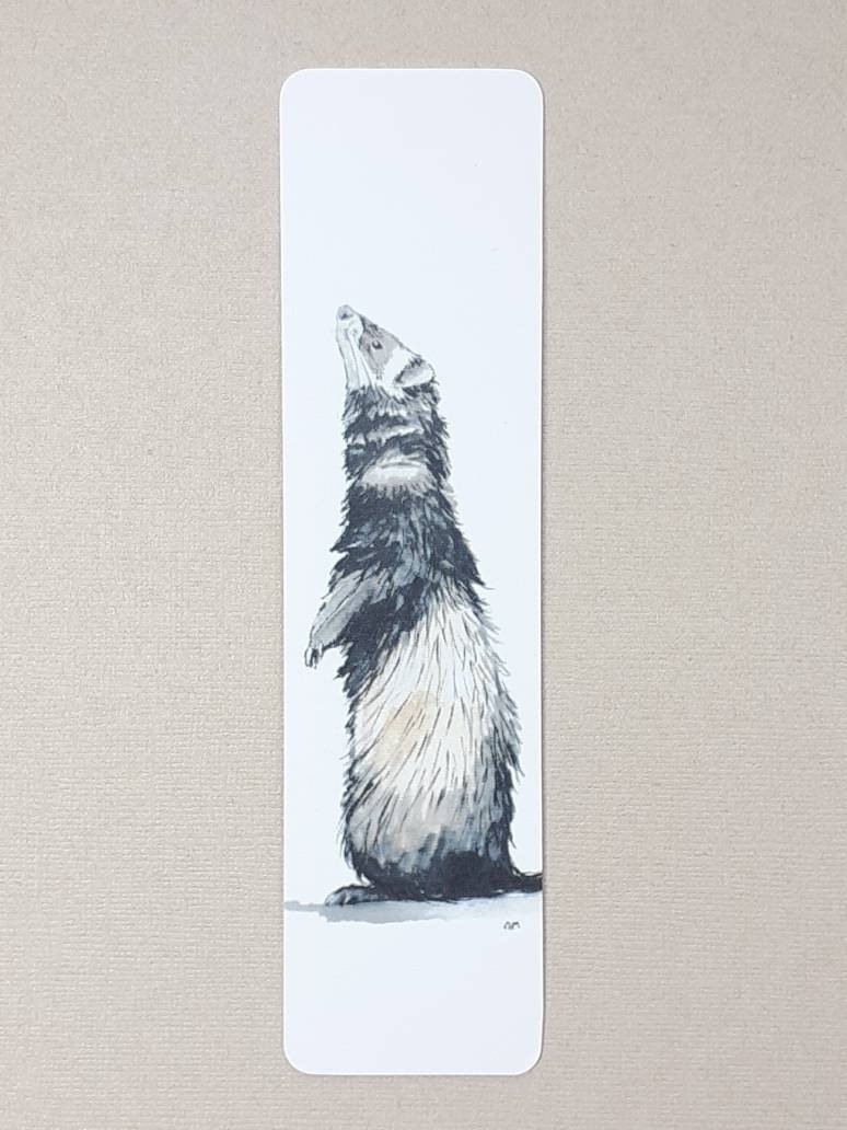Animal Bookmark, Meerkat Bookmark, Giraffe Bookmark, Macaw Bookmark, Hedgehog Bookmark, Ferret Bookmark