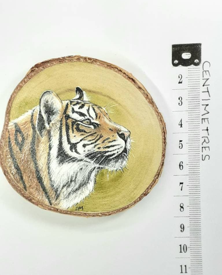 Tiger Painting on Wood