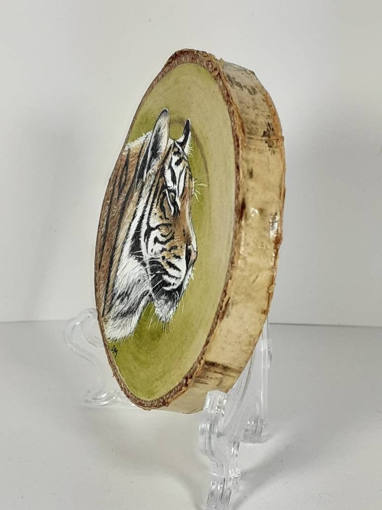 Tiger Painting on Wood