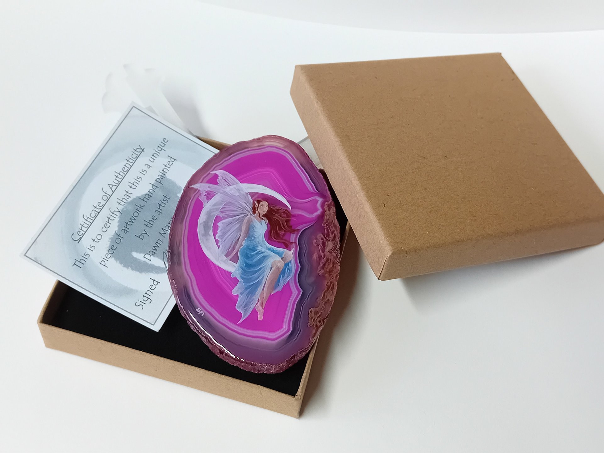Fairy Painting on Agate