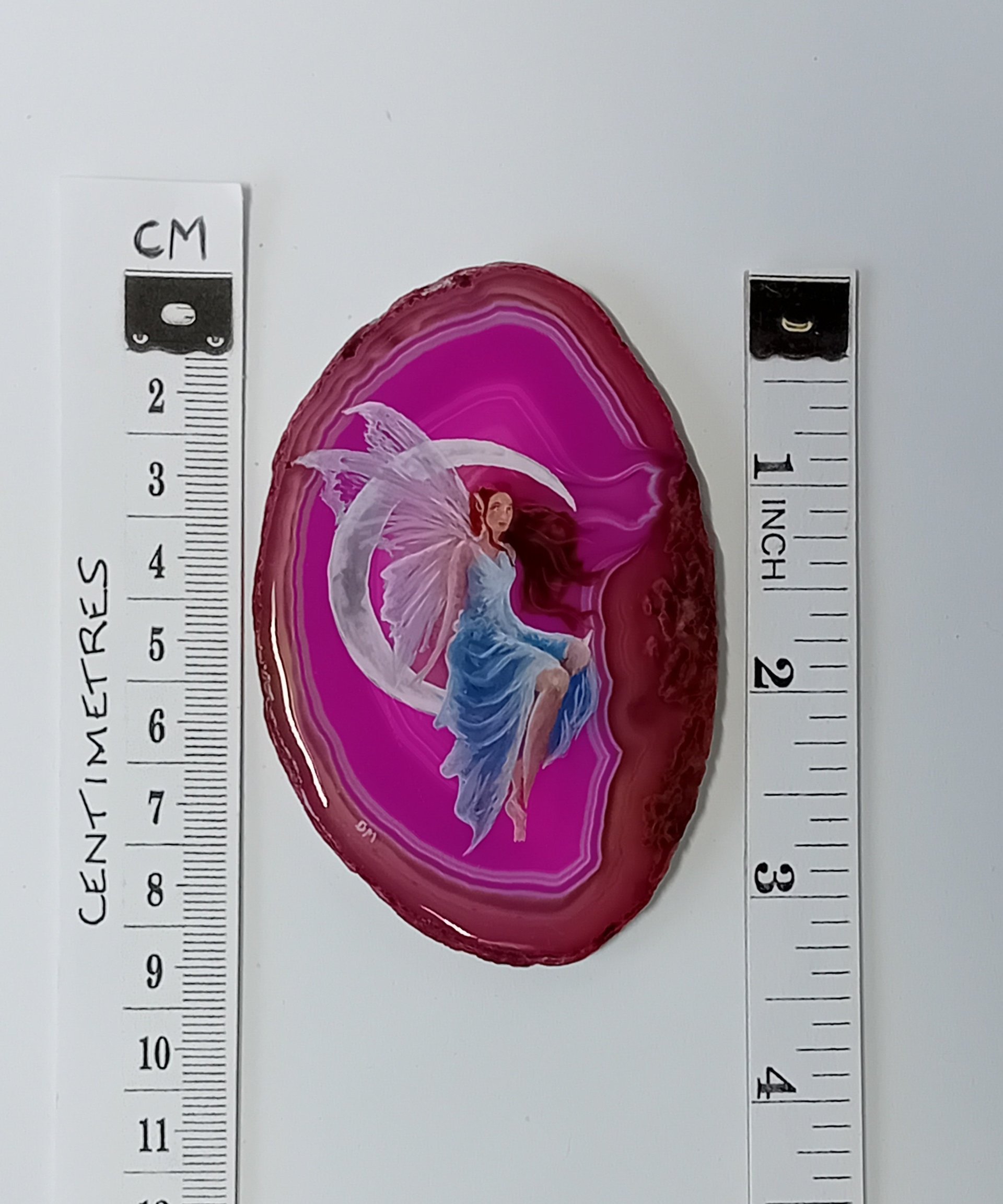 Fairy Painting on Agate