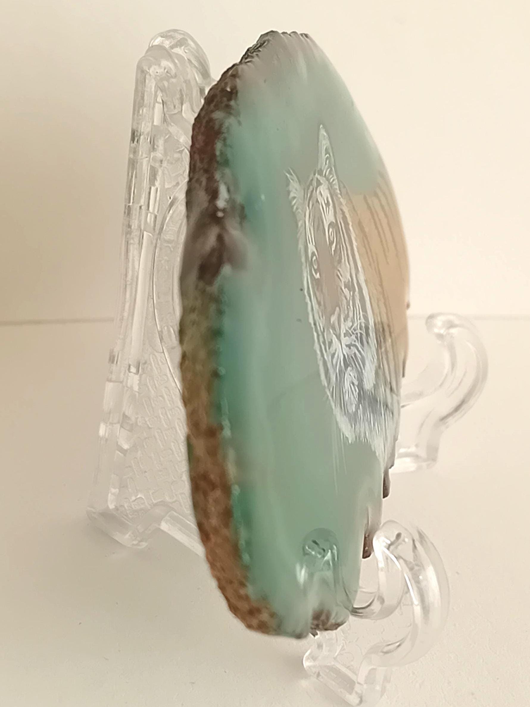 Tiger Painting on Agate