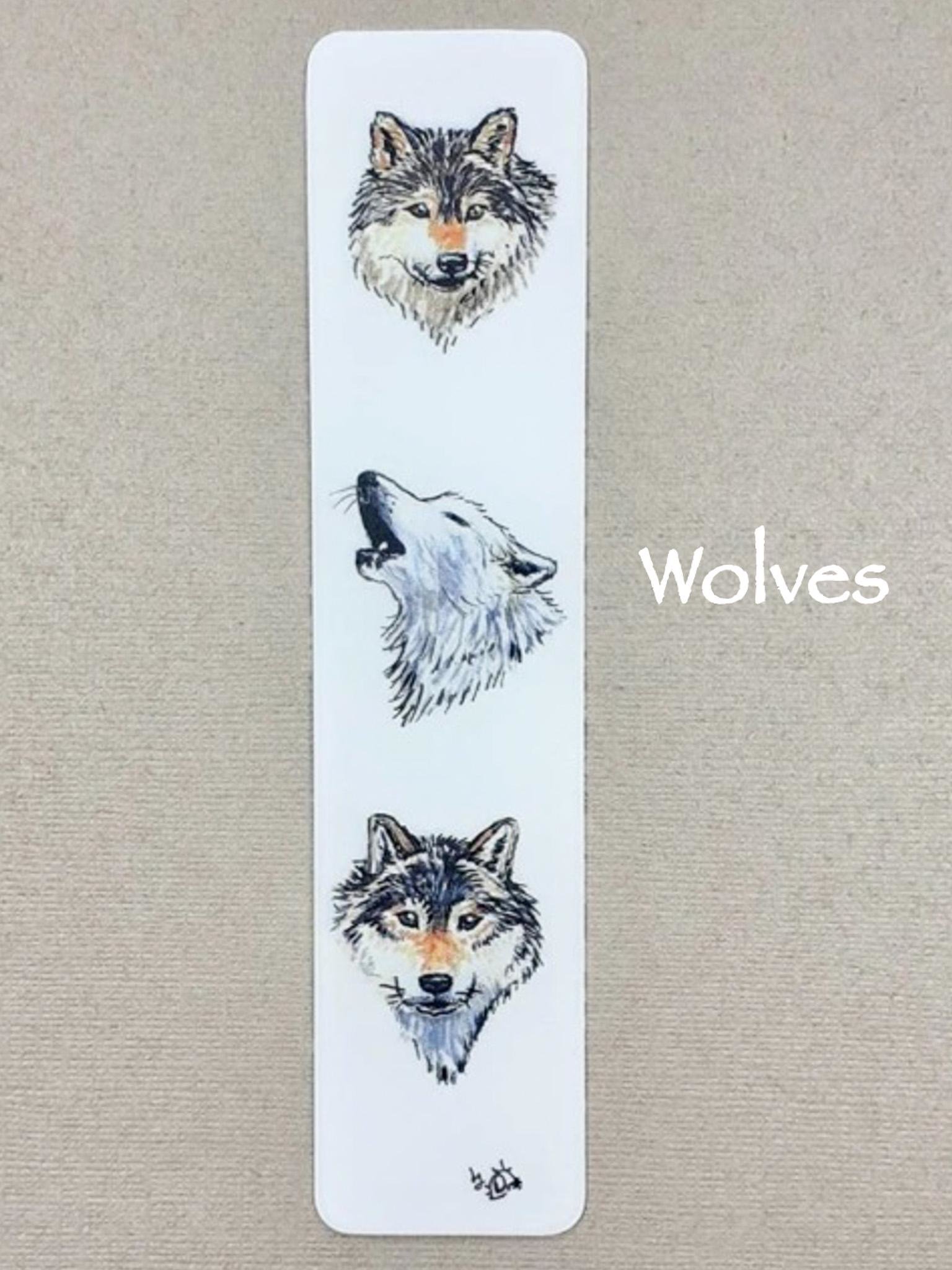 Animal Bookmark, Elephant Bookmark, Panda Bookmark, Wolf Bookmark, Horse Bookmark, Pig Bookmark