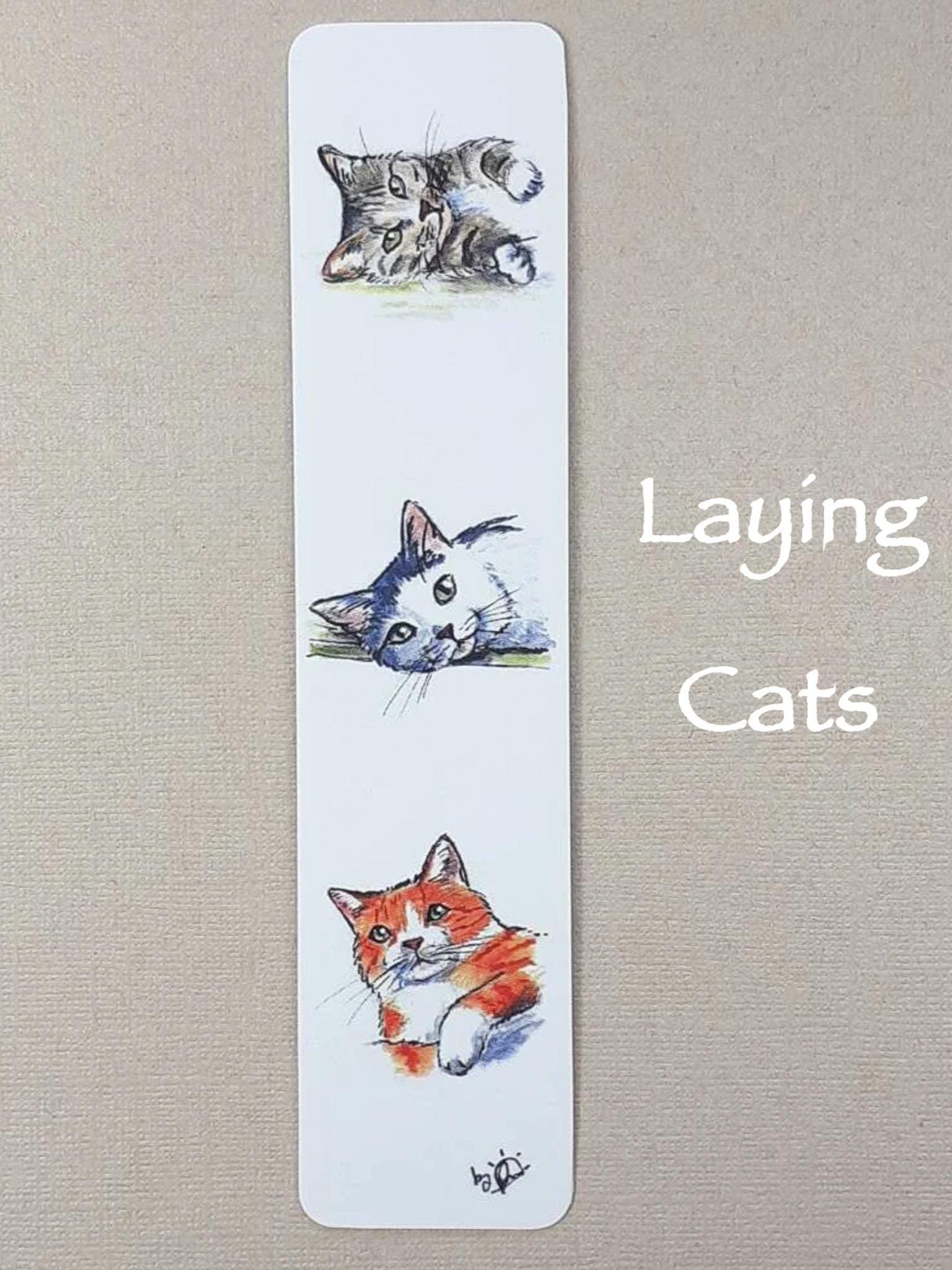 Cats Bookmark, Ginger cat, Tabby cat, grey and white cat, grey cat,black and white cat, kittens, tabby kitten, calico kitten, Ginger kitten,