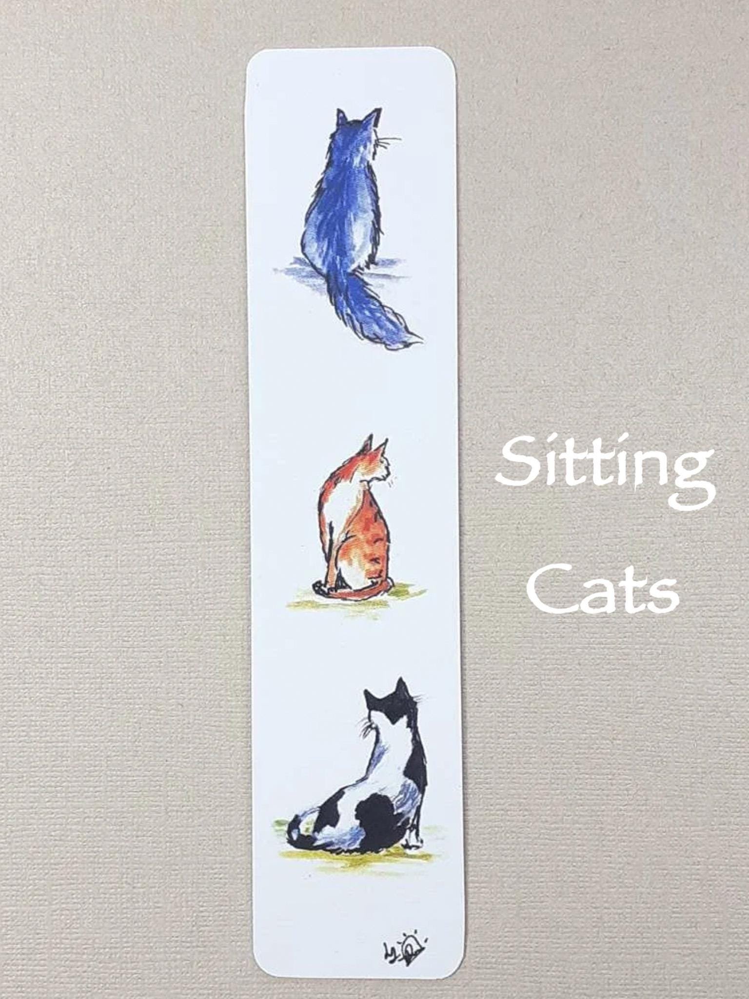 Cats Bookmark, Ginger cat, Tabby cat, grey and white cat, grey cat,black and white cat, kittens, tabby kitten, calico kitten, Ginger kitten,