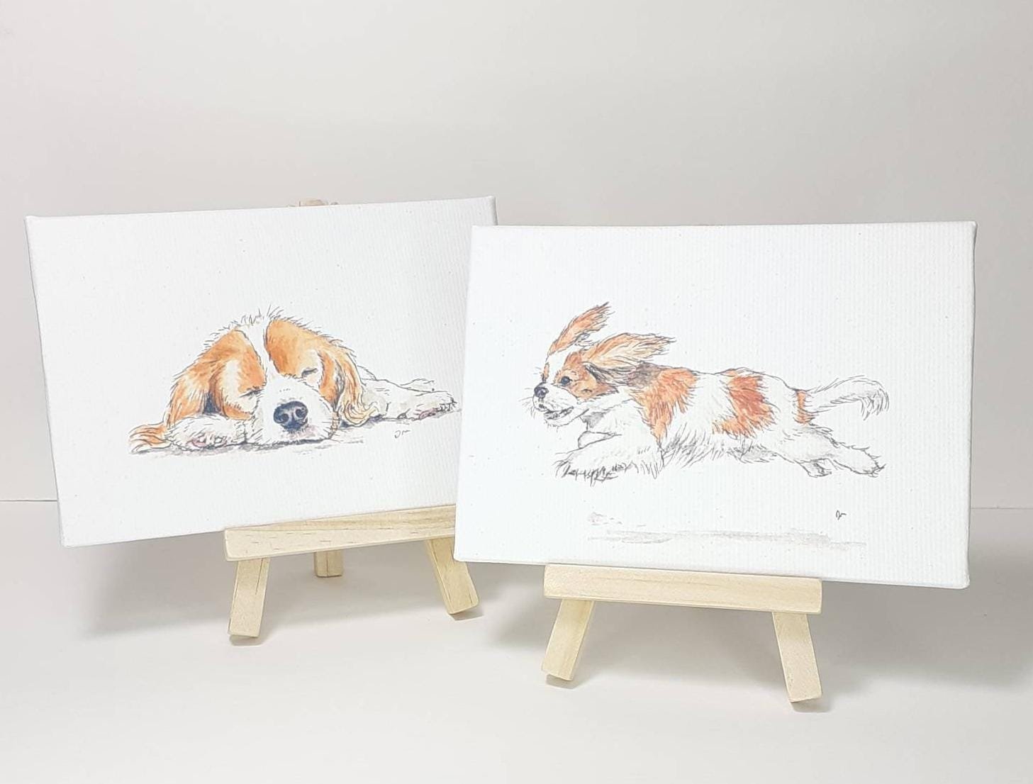 Cavalier King Charles Spaniel Mini Canvas Art Print