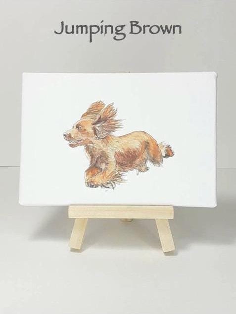 Cocker Spaniel Miniature Canvas Art Print
